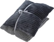 Kordbársony Díszpárna Szürke Nappaliba 2 Db-os Szett 45 X 45 CM