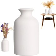 Kerámia váza fehér matt kis dekoráció hygge skandináv ház 14,3