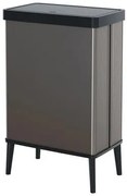 Fedeles szemetes, nyomógombos, 54 liter, CURVER Verto High, szürke/fekete (UCVEH54F)