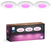 Philips -KÉSZLET 3x LED RGBW Dimmelhető fürdőszobai lámpa Hue SLIM LED/8,3W/230V