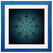Brüsszel mandala képkeret kék