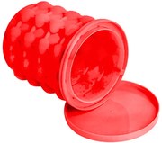 Szilikon jégkocka készítő és italhűtő - 12 x 14 cm - piros