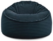 Sötétkék kordbársony babzsákfotel Socrate – Bobochic Paris