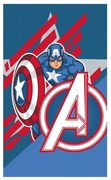 Bosszúállók Captain America kéztörlő, arctörlő, törölköző 30x50 cm