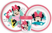Disney Minnie Being More csúszásmentes étkészlet, micro műanyag szett