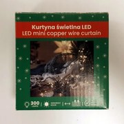 Fényfüggöny Lámpák Hidegfehér Karácsonyi 6,8m 300 Led 300-cw