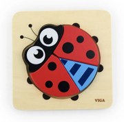 Fa képes kirakó puzzle Viga Katica
