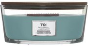 WoodWick illatos gyertya, Evergreen Cashmere hajó, 453 g