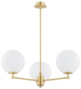 Argon 6307 - Csillár rúdon PALOMA 3xE14/7W/230V arany/fehér