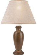 Asztali lámpa AMFORA 1xE27/60W/230V sötét barna/bükkfa