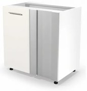 Alsó sarokszekrény Vento DN-100 / 82, fehér / bézs