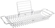 Tub ezüstszínű állítható polc fürdőkádra, 61 - 86 cm - PT LIVING