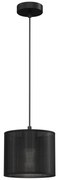 Csillár zsinóron LOFT SHADE 1xE27/60W/230V á. 18 cm fekete