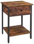 Éjjeliszekrény, oldalasztal fiókkal és polccal 40 x 55 x 40 cm