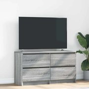 szürke sonoma színű szerelt fa TV-szekrény 100x35x54 cm
