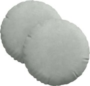 vidaXL Ülőpárnák 2 pcs Világosszürke Ø 40 x 13 cm Bársony