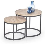 Oreo Dohányzóasztalok San Remo Tölgy-Fekete