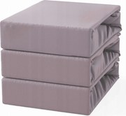 Pamut lepedő gumis 90x200 Hanga/Púderrózsaszín