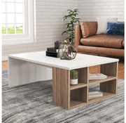 Asir Kávésasztal DEFNE 34x90 cm fehér/barna 793ELG2809