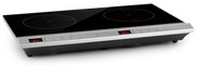 Klarstein MisterCook Duo, infravörös főzőlap, 3000 W, 90-650 ° C, kikapcsolás időzítő, ezüst