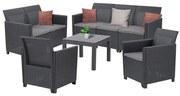 Claire VI 7 személyes kerti bútor garnitúra orlando asztallal