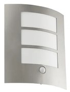 EGLO 88142 - Szenzoros kültéri fali lámpa CITY 1xE27/15W/230V IP44