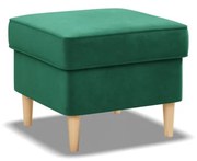 Uszak lábtartó, bársony, zöld