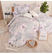 EMI Isadora rózsaszínű krepp ágyneműhuzat, A standard egyszemélyes ágy szett tartalma: 1x 140x200 + 1x 70x90