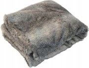 Kinzler műszőrme takaró, farkasminta, 150 x 200 cm, szürke