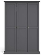 Szürke ruhásszekrény 139x201 cm Paris – Tvilum