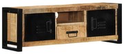 TV szekrény 100x30x35 cm tömör durva fa Mango