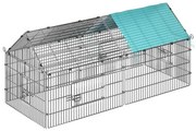 Cadoca® Nyúlketrec 180x75 cm - zöld tető