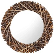 kör alakú tíkfa falitükör 60 cm