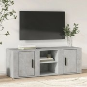 betonszürke szerelt fa TV-szekrény 100 x 31,5 x 35 cm