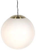 Okos skandináv függőlámpa arany színben, opál üveggel, 50 cm, WiFi A60-nal - Ball 50