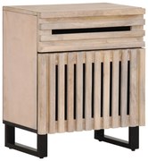 fehér tömör mangófa éjjeliszekrény 50 x 34 x 60 cm