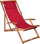 SIENA kerti nyugágy, 65x87x102cm, piros Casaria
