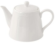 Elite White fehér porcelán teáskanna domború mintával 850 ml