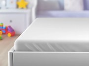 Jersey gyerek lepedő 60x120 cm fehér