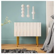 Éjjeliszekrény ARCOS 46x50 cm fehér/arany