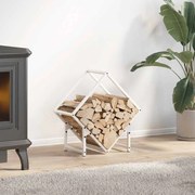 fehér hidegen hengerelt acél tűzifatároló 50x25x50 cm