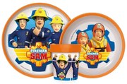 Sam a tűzoltó Rescue Mission csúszásmentes étkészlet, micro műanyag szett