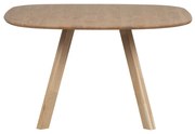Tölgyfa étkezőasztal 130x130 cm Tablo – WOOOD