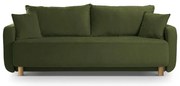 Zöld kinyitható tárolóhelyes kanapé 231 cm Elen – Micadoni
