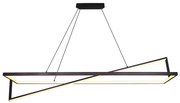 LED Dimmelhető csillár zsinóron LED/45W/230V 3000K 114 cm fekete