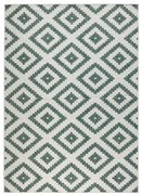 Malta zöld-krémszínű kültéri szőnyeg, 80 x 150 cm - NORTHRUGS