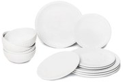 Purita 12 db-os fehér porcelán étkészlet - Bonami Essentials