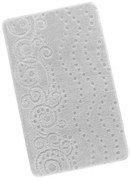 Bellatex Bany Ornament fürdőszobaszőnyeg , világosszürke, 60 x 100 cm