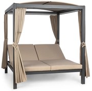 Eremitage Double XL napozóágy, 2 fő, fém váz, tető, függöny