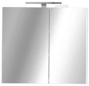 TMP SHARP Tükrös fürdőszobai szekrény LED világítással - 100 cm